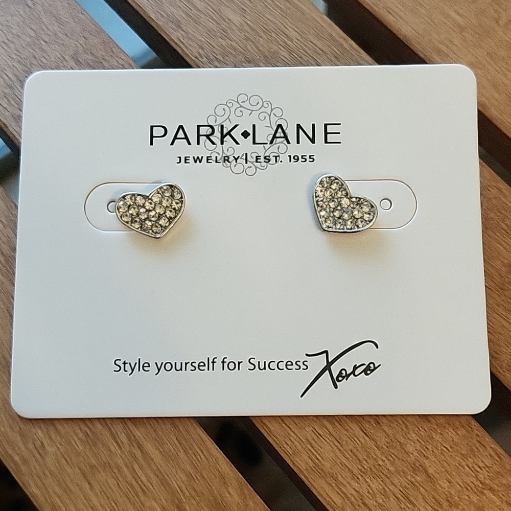 Park Lane Silver Heart Stud Earrings